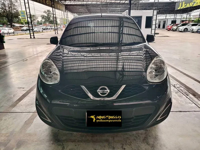 Nissan March Prins EcoMax หม้อต้ม Tomasetto Nordic รางหัวฉีด Hana กรองแก๊สกลางสาย Certool F-750 กล่อง Prins AFC Compact 4D ถังโดนัทวางใน 42L
