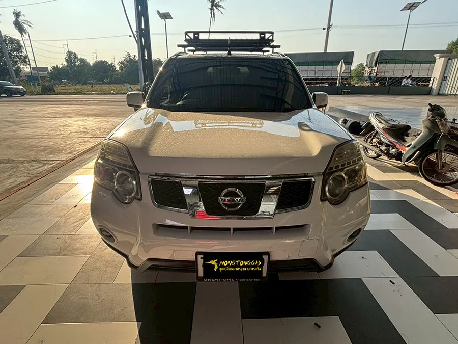 NISSAN X-TRAIL Prins EcoMax หม้อต้ม Tomasetto Nordic รางหัวฉีด Hana กรองแก๊สกลางสาย Certool F-750 กล่อง Prins AFC Compact 4D ถังโดนัทวางใน 52L