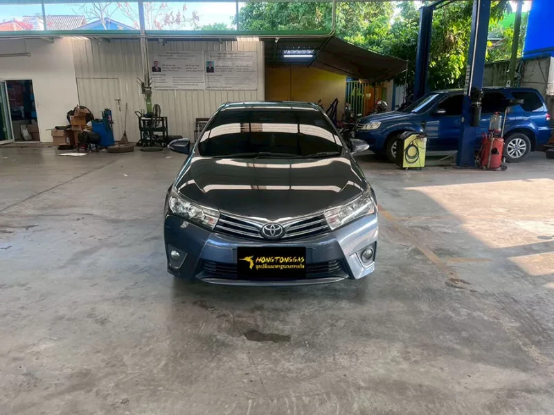Toyota Altis AEB แท้อิตาลี 4 สูบ หม้อต้ม Tomasetto Nordic รางหัวฉีด I-Plus กรองแก๊ส Certools F-750 กล่อง AEB MP48 ถังโดนัทวางบน 42L