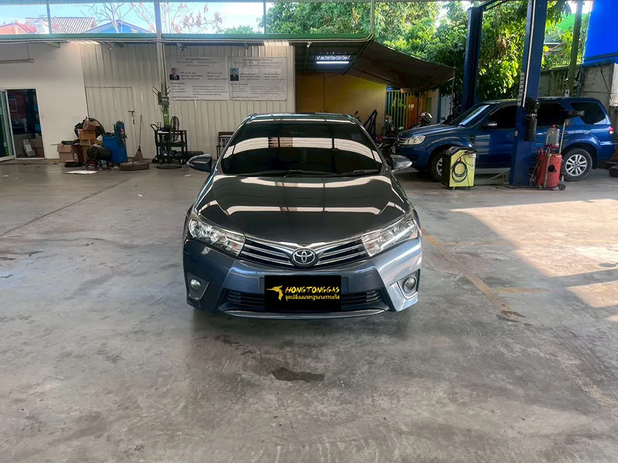 Toyota Altis AEB แท้อิตาลี 4 สูบ หม้อต้ม Tomasetto Nordic รางหัวฉีด I-Plus กรองแก๊ส Certools F-750 กล่อง AEB MP48 ถังโดนัทวางบน 42L