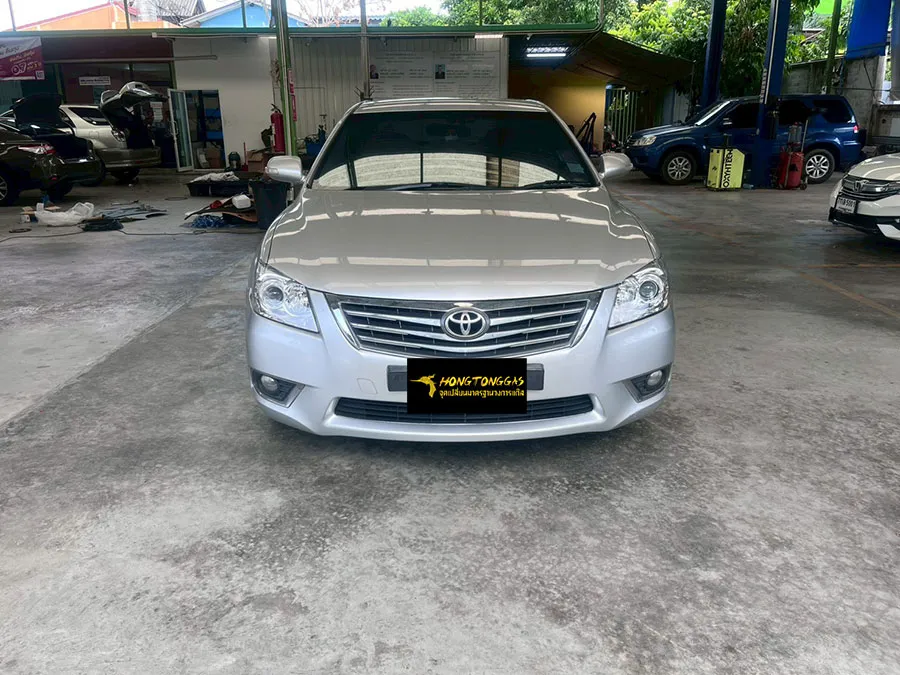 Toyota Camry Prins Silverline หม้อต้ม Prins eVP-500 รางหัวฉีด Prins กรองแก๊สกลางสาย Certool F-750 กล่อง AFC Compact Pro 4D ถังโดนัทวางบน 52L