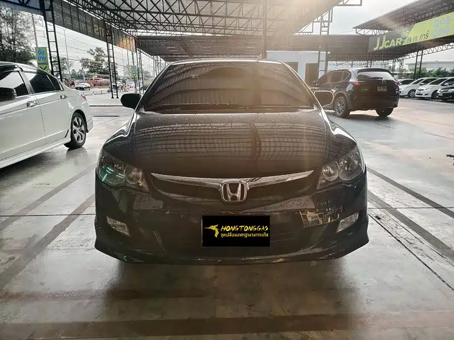 Honda Civic Prins EcoMax หม้อต้ม Tomasetto Nordic รางหัวฉีด Hana กรองแก๊สกลางสาย Certool F-750 กล่อง Prins AFC Compact 4D ถังโดนัทวางใน 42L