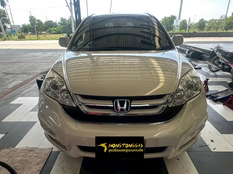 Honda CRV Prins EcoMax หม้อต้ม Tomasetto Nordic รางหัวฉีด Hana กรองแก๊สกลางสาย Certool F-750 กล่อง Prins AFC Compact 4D ถังโดนัทวางใน 52L