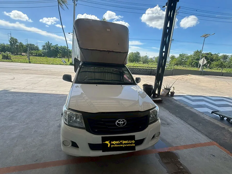 TOYOTA VIGO Prins Silverline หม้อต้ม Prins eVP-500 รางหัวฉีด Prins กรองแก๊สกลางสาย Certool F-750 กล่อง AFC Compact Pro 4D ถังโดนัทหุ้มยาง 65.5L