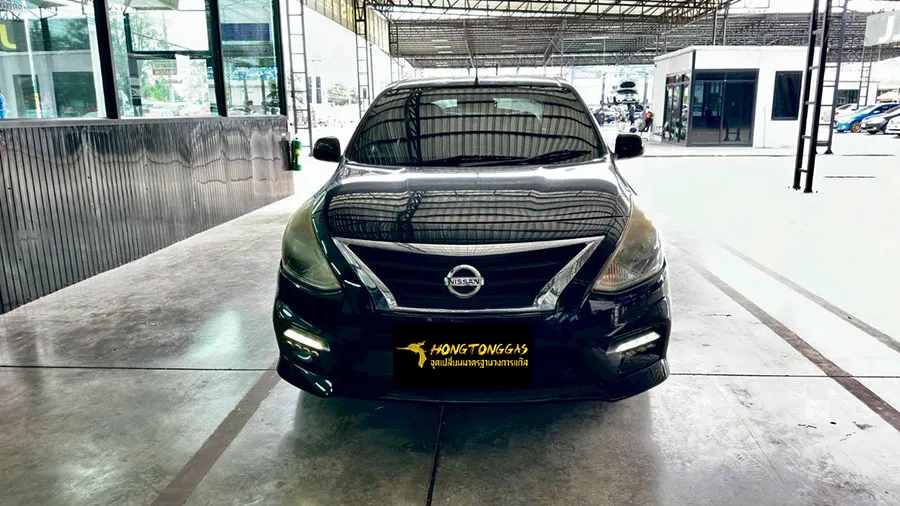 NISSAN Almera Prins Silverline หม้อต้ม Prins eVP-500 รางหัวฉีด Prins กรองแก๊สกลางสาย Certool F-750 กล่อง AFC Compact Pro 4D ถังโดนัทวางบน 42L