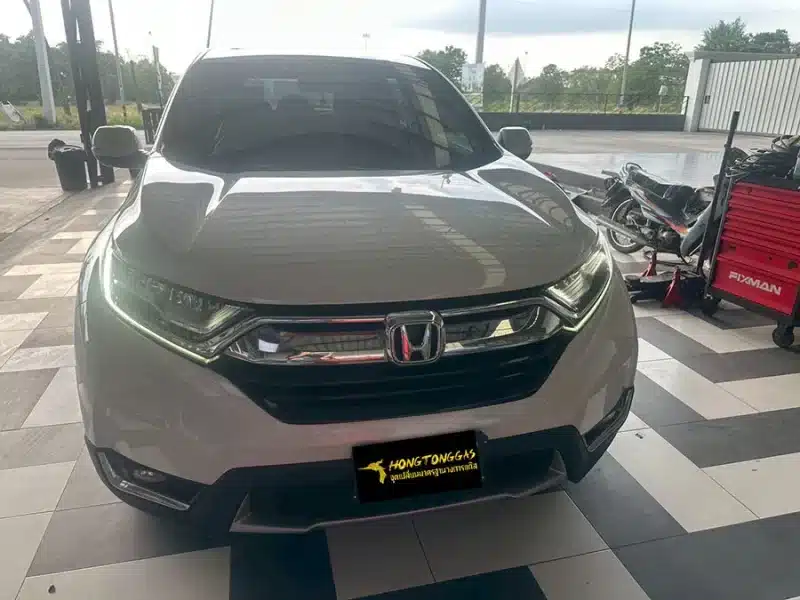 HONDA CR-V Prins EcoMax หม้อต้ม Tomasetto Nordic รางหัวฉีด Hana กรองแก๊สกลางสาย Certool F-750 กล่อง Prins AFC Compact 4D ถังโดนัทวางใน 62L