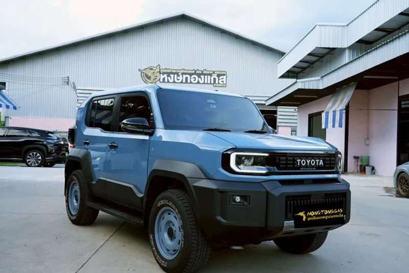 Toyota Land Cruiser FJ Prins Silverline หม้อต้ม Prins eVP-500 รางหัวฉีด Prins กรองแก๊ส PRINS KEIHIN กล่อง AFC Compact Pro 4D ถังแคปซูนใต้ท้อง 58L