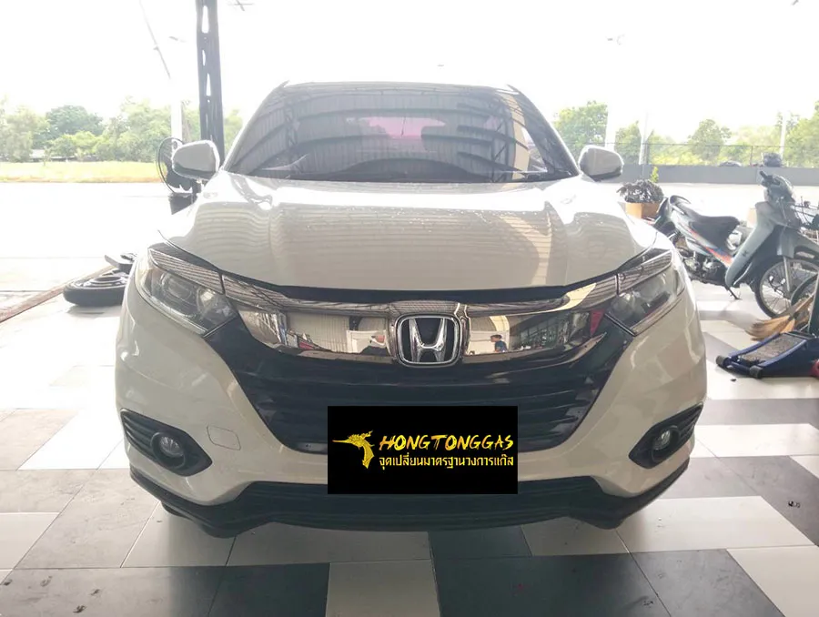 Honda HRV Prins EcoMax หม้อต้ม Tomasetto Nordic รางหัวฉีด Hana กรองแก๊สกลางสาย Certool F-750 กล่อง Prins AFC Compact 4D ถังโดนัทวางใน 42L