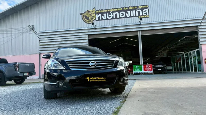 Nissan Teana Prins Silverline หม้อต้ม Prins eVP-500 รางหัวฉีด Prins กรองแก๊ส PRINS KEIHIN กล่อง AFC Compact Pro 4D ถังโดนัทวางบน 42L