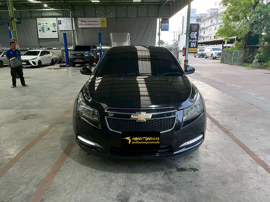 Chevrolet Cruze Prins EcoMax หม้อต้ม Tomasetto Nordic รางหัวฉีด Hana กรองแก๊สกลางสาย Certool F-750 กล่อง Prins AFC Compact 4D ถังโดนัทวางใน 54L