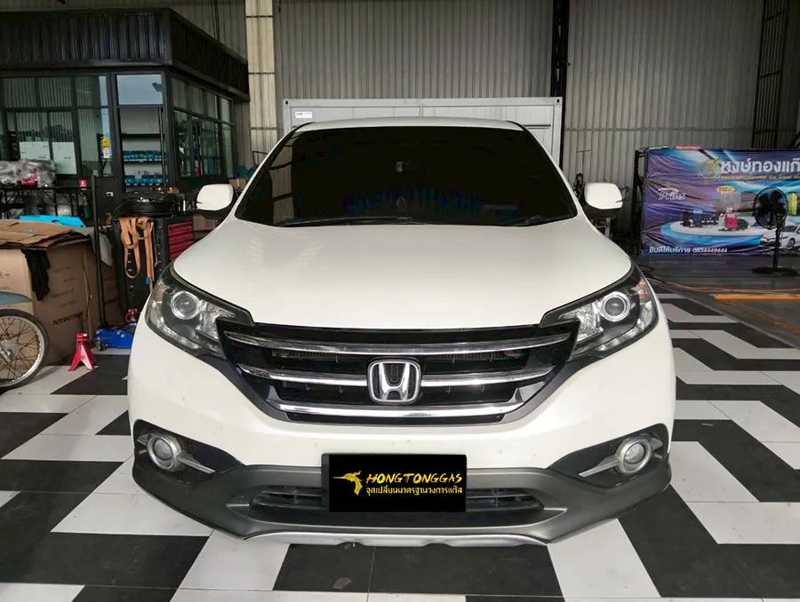 Honda CRV Prins EcoMax หม้อต้ม Tomasetto Nordic รางหัวฉีด Hana กรองแก๊สกลางสาย Certool F-750 กล่อง Prins AFC Compact 4D ถังโดนัทวางใน 54L