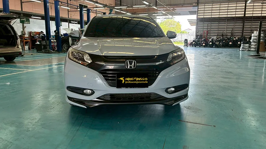 Honda HRV Prins EcoMax หม้อต้ม Tomasetto Nordic รางหัวฉีด Hana กรองแก๊สกลางสาย Certool F-750 กล่อง Prins AFC Compact 4D ถังโดนัทวางใน 42L