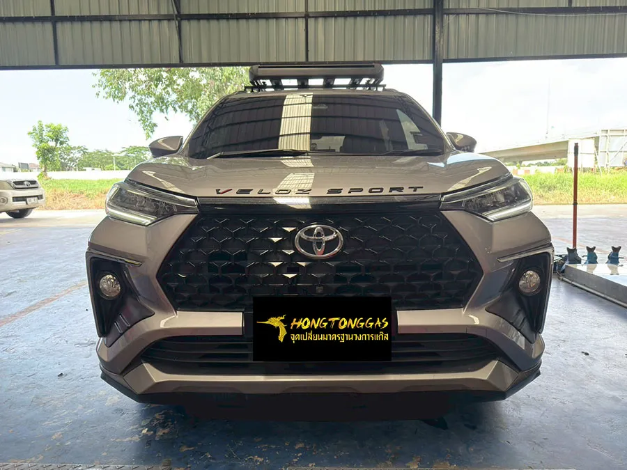 Toyota Veloz Prins EcoMax หม้อต้ม Tomasetto Nordic รางหัวฉีด Hana กรองแก๊สกลางสาย Certool F-750 กล่อง Prins AFC Compact 4D ถังโดนัท 48L (หุ้มยาง)