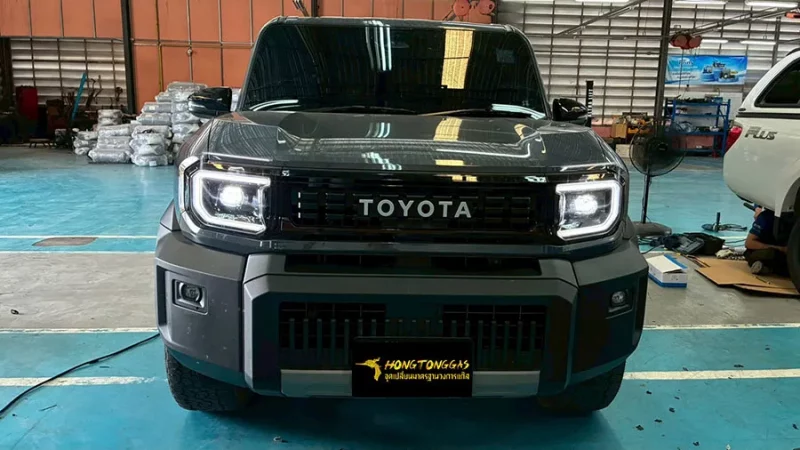 Toyota Land Cruiser FJ Prins Silverline หม้อต้ม Prins eVP-500 รางหัวฉีด Prins กรองแก๊ส PRINS KEIHIN กล่อง AFC Compact Pro 4D หัวเติมกรอง Certools NF199 ถังแคปซูนใต้ท้อง 58L