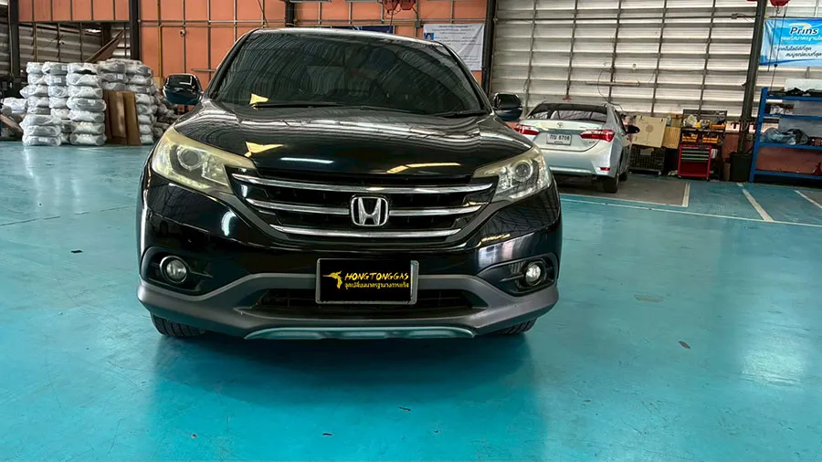 Honda CRV Prins Silverline หม้อต้ม Prins eVP-500 รางหัวฉีด Prins กรองแก๊ส PRINS KEIHIN กล่อง AFC Compact Pro 4D ถังโดนัทวางใน 54L
