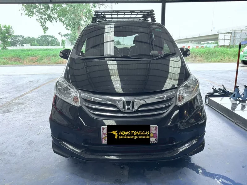 Honda Freed Prins EcoMax หม้อต้ม Tomasetto Nordic รางหัวฉีด Hana กรองแก๊สกลางสาย Certool F-750 กล่อง Prins AFC Compact 4D ถังโดนัท 35L (หุ้มยาง)