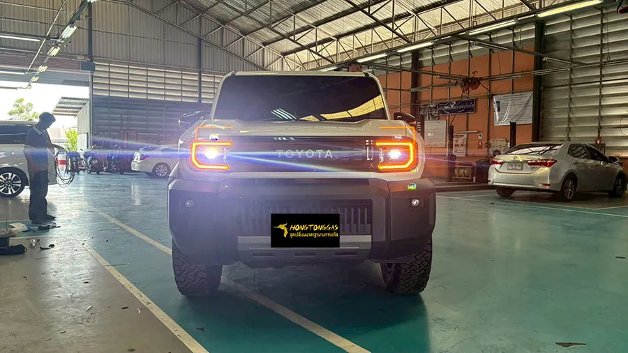 Toyota Land Cruiser FJ Prins Silverline หม้อต้ม Prins eVP-500 รางหัวฉีด Prins กรองแก๊ส PRINS KEIHIN กล่อง AFC Compact Pro 4D หัวเติมกรอง Certools NF199 ถังแคปซูนใต้ท้อง 58L