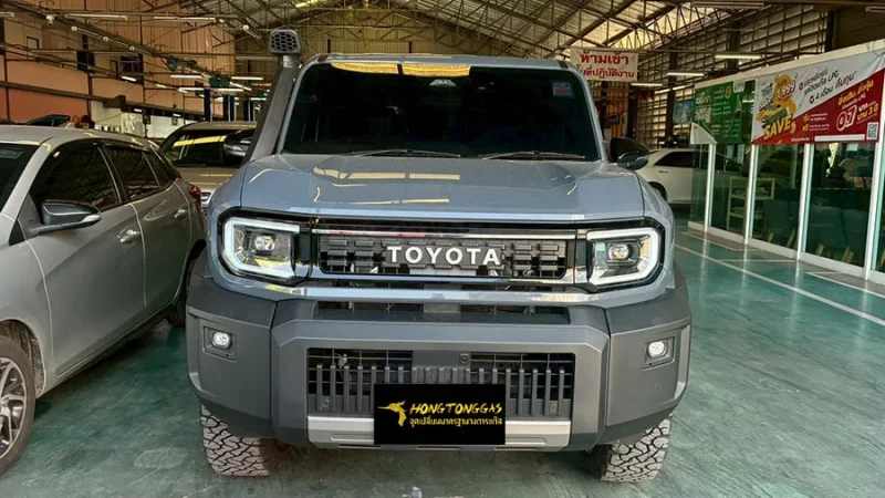 Toyota Land Cruiser FJ Prins Silverline หม้อต้ม Prins eVP-500 รางหัวฉีด Prins กรองแก๊ส PRINS KEIHIN กล่อง AFC Compact Pro 4D หัวเติมกรอง Certools NF199 ถังแคปซูนใต้ท้อง 58L