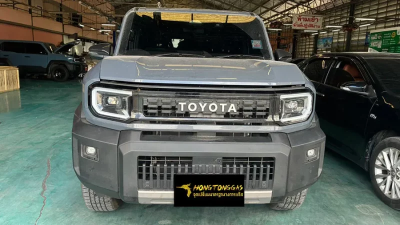 Toyota Land Cruiser FJ Prins Silverline หม้อต้ม Prins eVP-500 รางหัวฉีด Prins กรองแก๊ส PRINS KEIHIN กล่อง AFC Compact Pro 4D หัวเติมกรอง Certools NF199 ถังแคปซูนใต้ท้อง 58L