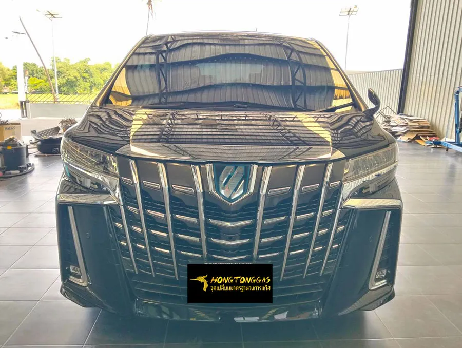 Toyota Alphard Prins Silverline หม้อต้ม Prins eVP-500 รางหัวฉีด Prins กรองแก๊ส PRINS KEIHIN กล่อง AFC Compact Pro 4D ถังโดนัทวางบน 49L