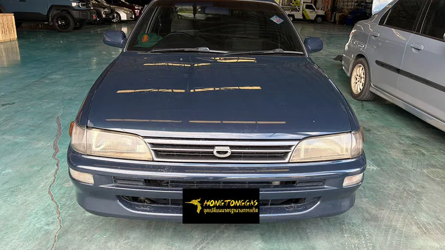 Toyota Corolla AEB แท้อิตาลี 4 สูบ หม้อต้ม Tomasetto Nordic รางหัวฉีด Valtek กรองแก๊ส Certools F-750 กล่อง AEB MP48 ถังแคปซูล 58L
