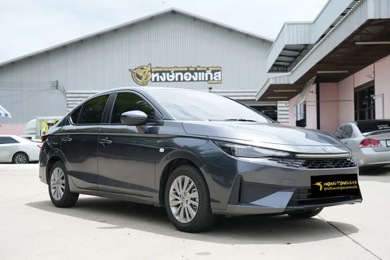 Honda City 1.0 Turbo, Technomax DI , AFC 3.0 DI COMPACT, Prins CPR (LINX) , Prins GEMINI ถังโดนัทวางบน ขนาด 42L
