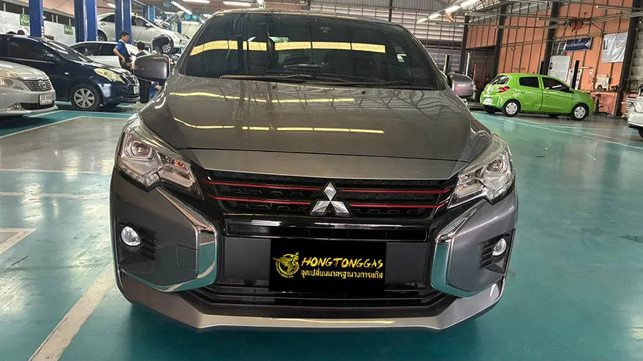 Mitsubishi Attrage Prins EcoMax, Tomasetto Nordic รางหัวฉีด Hana, Certool F-750 กล่อง Prins AFC Compact 4D , Certools NF199 ถังโดนัทวางใน 54L