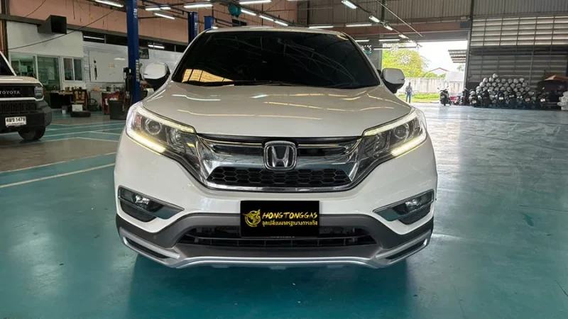Honda CRV Prins EcoMax หม้อต้ม Tomasetto Nordic รางหัวฉีด Hana กรองแก๊สกลางสาย Certool F-750 กล่อง Prins AFC Compact 4D ถังโดนัทวางใน 54L