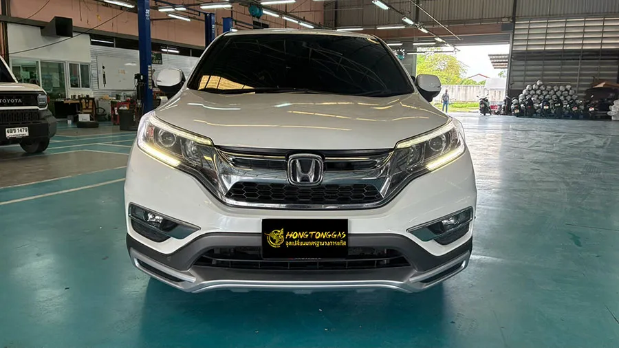 Honda CRV Prins EcoMax หม้อต้ม Tomasetto Nordic รางหัวฉีด Hana กรองแก๊สกลางสาย Certool F-750 กล่อง Prins AFC Compact 4D ถังโดนัทวางใน 54L