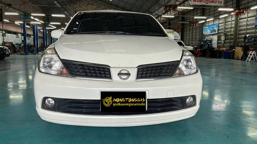Nissan Tiida Prins EcoMax หม้อต้ม Tomasetto Nordic รางหัวฉีด Hana Certool F-750 กล่อง Prins AFC Compact 4D หัวเติมกรอง Certools NF199 ถังโดนัท 42L