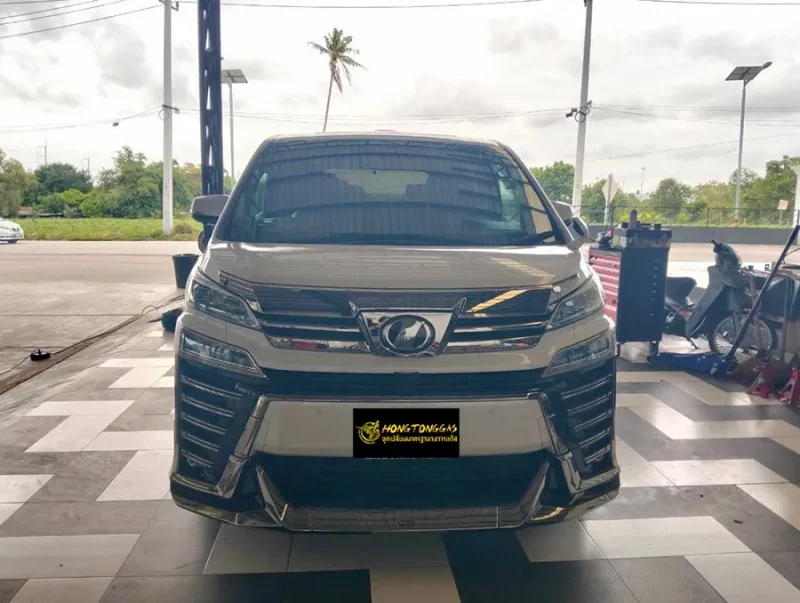 Toyota Vellfire Prins Silverline หม้อต้ม Prins eVP-500 รางหัวฉีด Prins กรองแก๊ส PRINS KEIHIN กล่อง AFC Compact Pro 4D ถังโดนัทวางบน 49L