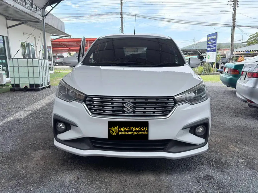 Suzuki Ertiga Prins EcoMax หม้อต้ม Tomasetto Nordic รางหัวฉีด Hana กรองแก๊สกลางสาย Certool F-750 กล่อง Prins AFC Compact 4D ถังโดนัท 42L (หุ้มยาง)