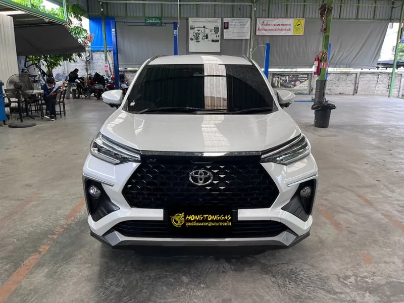 Toyota Veloz Prins EcoMax หม้อต้ม Tomasetto Nordic รางหัวฉีด Hana กรองแก๊สกลางสาย Certool F-750 กล่อง Prins AFC Compact 4D หัวเติมกรอง Certools NF199 ถังโดนัท 48L (หุ้มยาง)