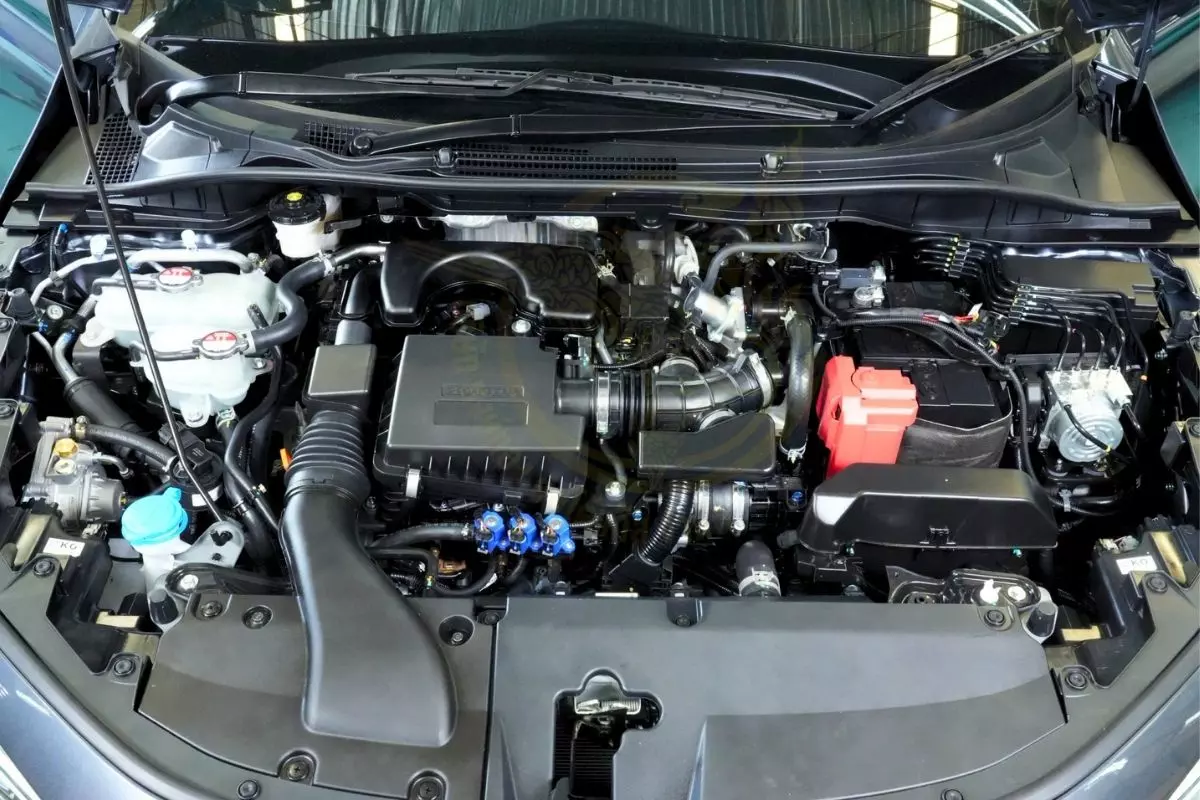 หน้าเครื่อง Honda City 1.0 Turbo 2026 ติดแก๊ส Prins Technomax DI หงษ์ทองแก๊ส
