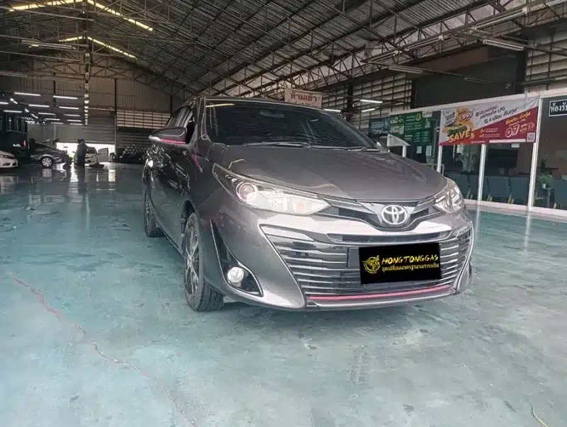 Toyota Yaris Ativ Prins EcoMax หม้อต้ม Tomasetto Nordic รางหัวฉีด Hana กรองแก๊สกลางสาย Certool F-750 กล่อง Prins AFC Compact 4D หัวเติมกรอง Certools NF199 ถังโดนัทวางใน 52L