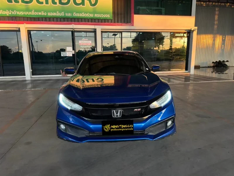 Honda Civic 1.0 กฉ 303 ชุดแก๊ส Prins VSI-3 DI หม้อต้ม Prins eVP-500 รางหัวฉีด Keihin K9 กรอง Keihin กล่อง Prins AFC 3.0 DI ถังโดนัทวางบน 42 L
