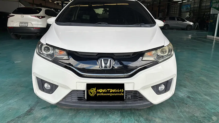 Honda Jazz Prins EcoMax ม้อต้ม Tomasetto Nordic รางหัวฉีด Hana กรองแก๊สกลางสาย Certool F-750 กล่อง Prins AFC Compact 4D หัวเติมกรอง Certools NF199 ถังโดนัทวางใน 42L