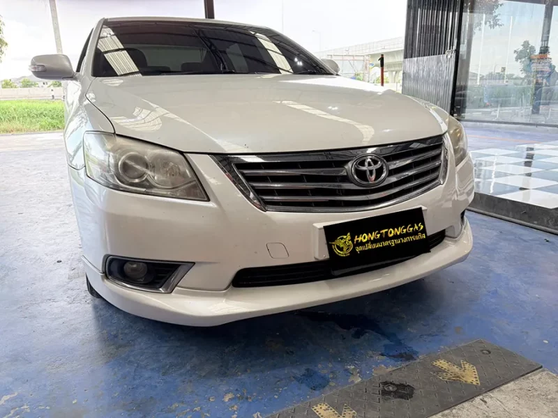 Toyota Camry Prins EcoMax หม้อต้ม Tomasetto Nordic รางหัวฉีด Hana กรองแก๊สกลางสาย Certool F-750 กล่อง Prins AFC Compact 4D ถังแคปซูล 58L