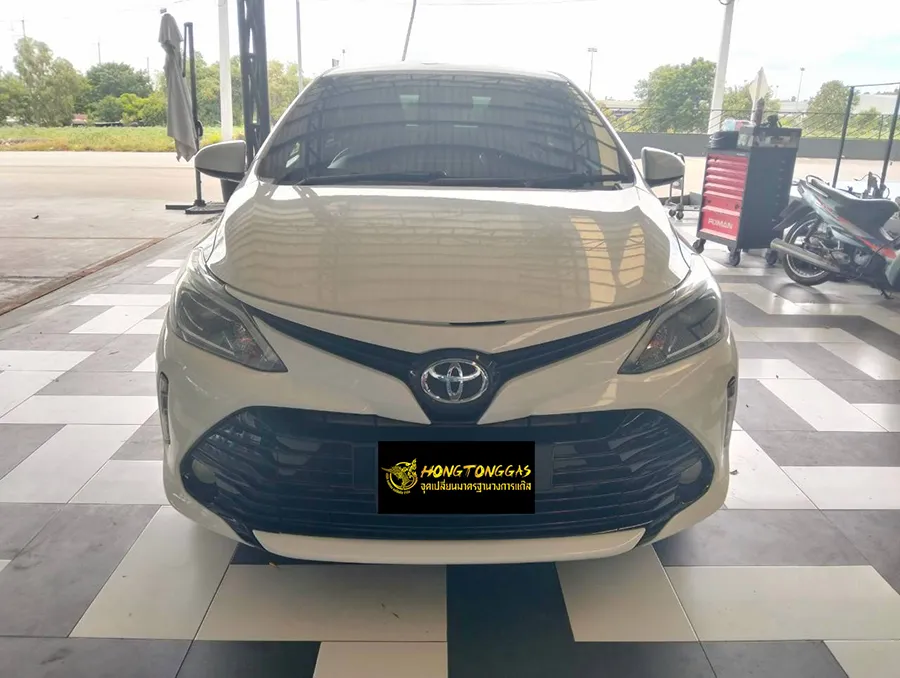 Toyota Vios Prins EcoMax หม้อต้ม Tomasetto Nordic รางหัวฉีด Hana กรองแก๊สกลางสาย Certool F-750 กล่อง Prins AFC Compact 4D ถังโดนัท 42L