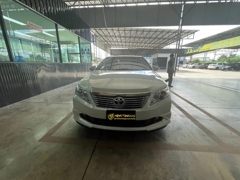 Toyota Camry Prins EcoMax หม้อต้ม Tomasetto Nordic รางหัวฉีด Hana กรองแก๊สกลางสาย Certool F-750 กล่อง Prins AFC Compact 4D หัวเติมกรอง Certools NF199 ถังโดนัทวางใน 52L
