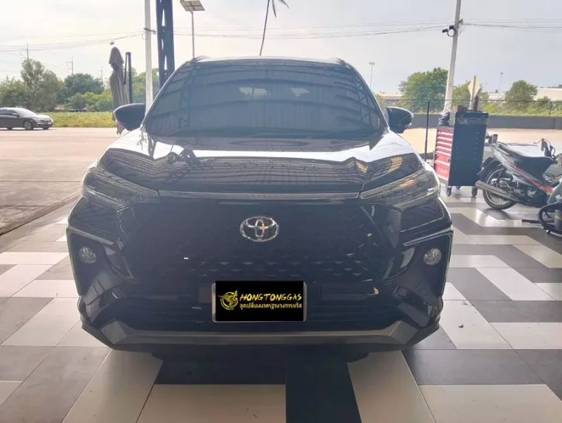 Toyota Veloz Prins EcoMax หม้อต้ม Tomasetto Nordic รางหัวฉีด Hana กรองแก๊สกลางสาย Certool F-750 กล่อง Prins AFC Compact 4D ถังโดนัท 48L (หุ้มยาง)