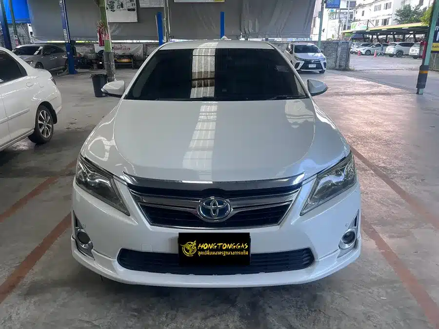 Toyota Camry Prins Silverline หม้อต้ม Prins eVP-500 รางหัวฉีด Prins กรองแก๊ส PRINS KEIHIN กล่อง AFC Compact Pro 4D ถังโดนัทวางบน 54L
