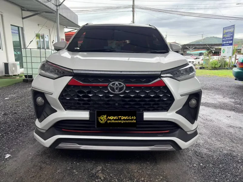 Toyota Veloz Prins EcoMax หม้อต้ม Tomasetto Nordic รางหัวฉีด Hana กรองแก๊สกลางสาย Certool F-750 กล่อง Prins AFC Compact 4D ถังโดนัท 48L (หุ้มยาง)
