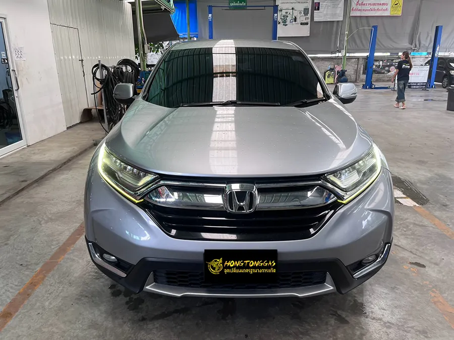 Honda CRV Prins EcoMax หม้อต้ม Tomasetto Nordic รางหัวฉีด Hana กรองแก๊สกลางสาย Certool F-750 กล่อง Prins AFC Compact 4D ถังโดนัทวางใน 52L