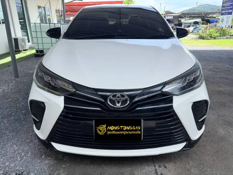Toyota Yaris Ativ Prins EcoMax หม้อต้ม Tomasetto Nordic รางหัวฉีด Hana กรองแก๊สกลางสาย Certool F-750 กล่อง Prins AFC Compact 4D ถังโดนัท 42L
