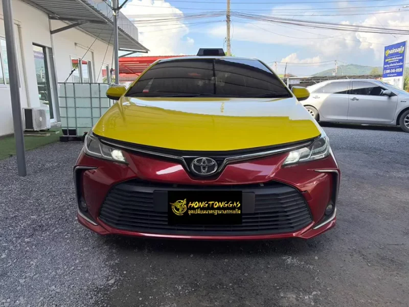 Toyota Altis อัพชุดหน้า AEB แท้อิตาลี 4 สูบ หม้อต้ม Tomasetto Nordic รางหัวฉีด Valtek กรองแก๊ส Certools F-750 กล่อง AEB MP48