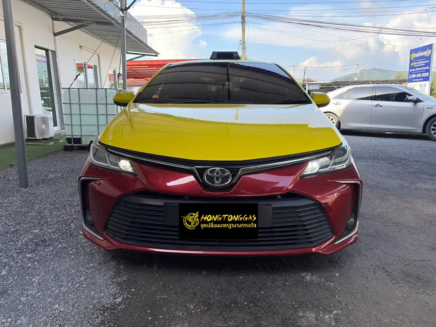 Toyota Altis อัพชุดหน้า AEB แท้อิตาลี 4 สูบ หม้อต้ม Tomasetto Nordic รางหัวฉีด Valtek กรองแก๊ส Certools F-750 กล่อง AEB MP48
